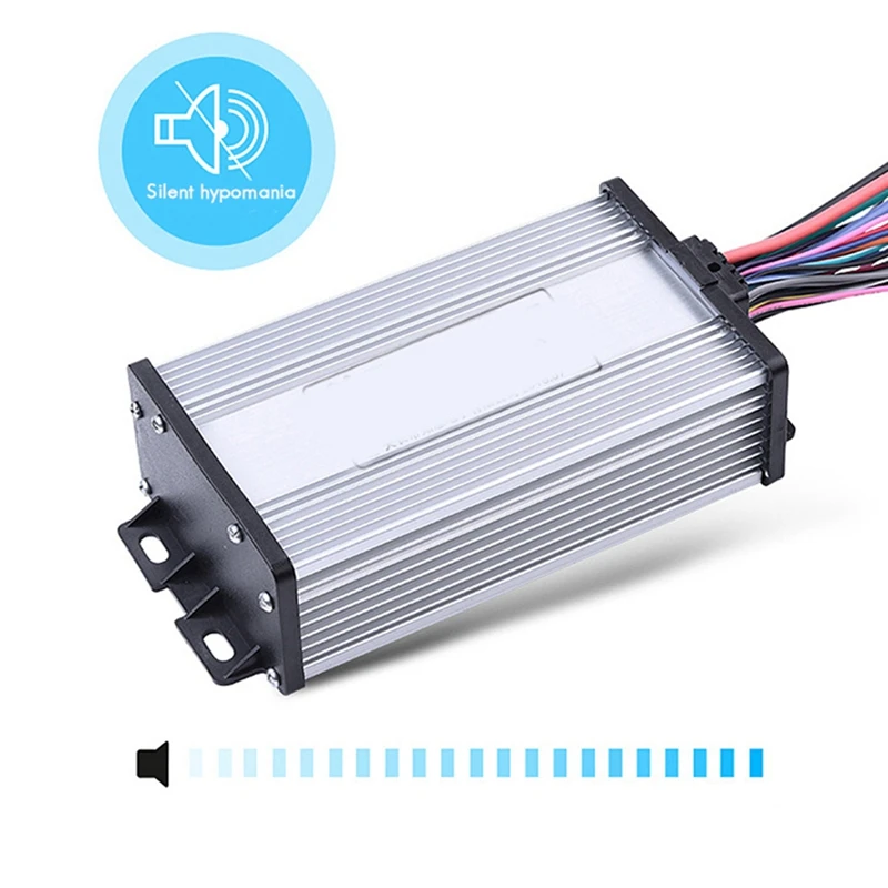 48V 60V 64V 1200W Electric Bike Controller 15 Tube Three Mode Sine Wave Silent Version Brushless Motor Controller