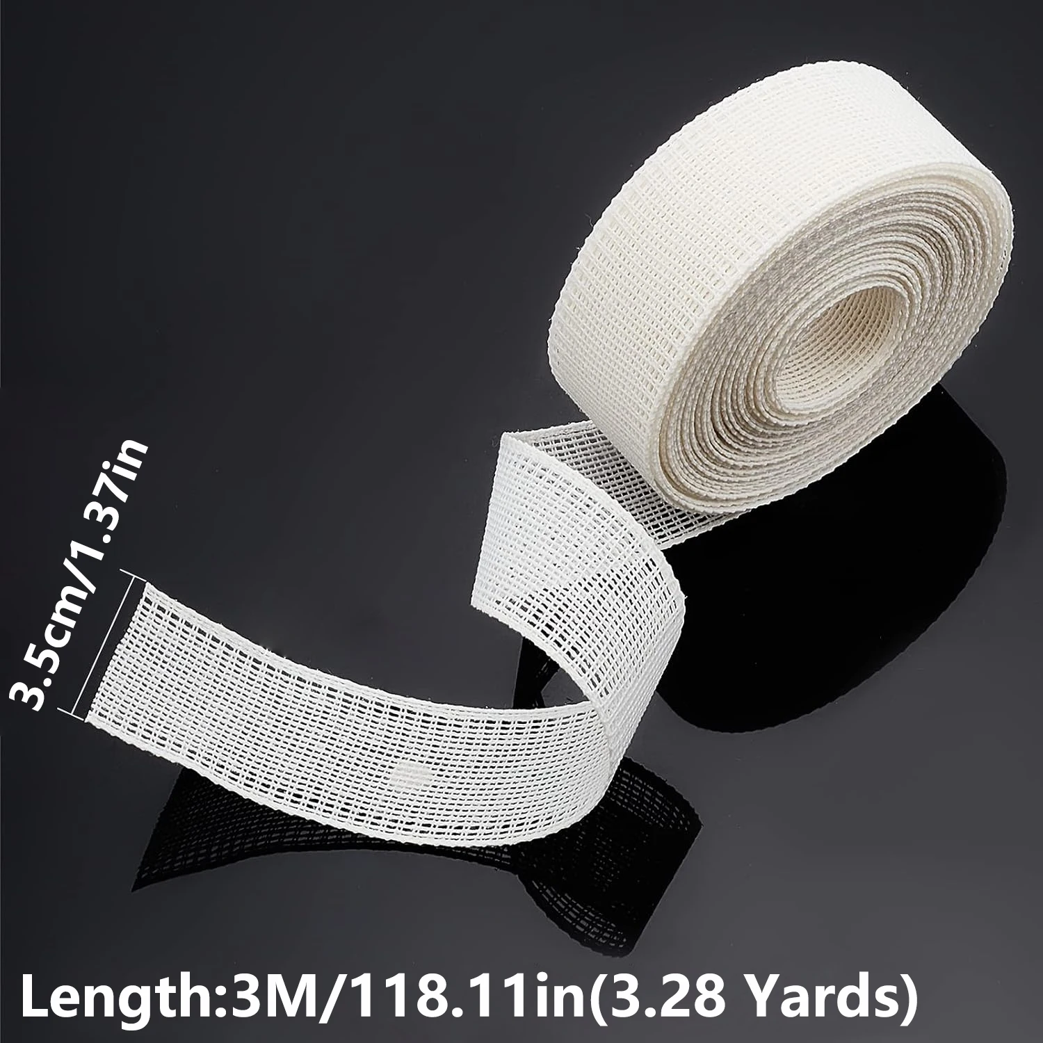 Fishbone Boning Lining Fabric, Sewing Hemming Guide Tape Trim, Wedding Veil Skirt Hem Tape, Clothing Hemmer Tool for Thin Fabric