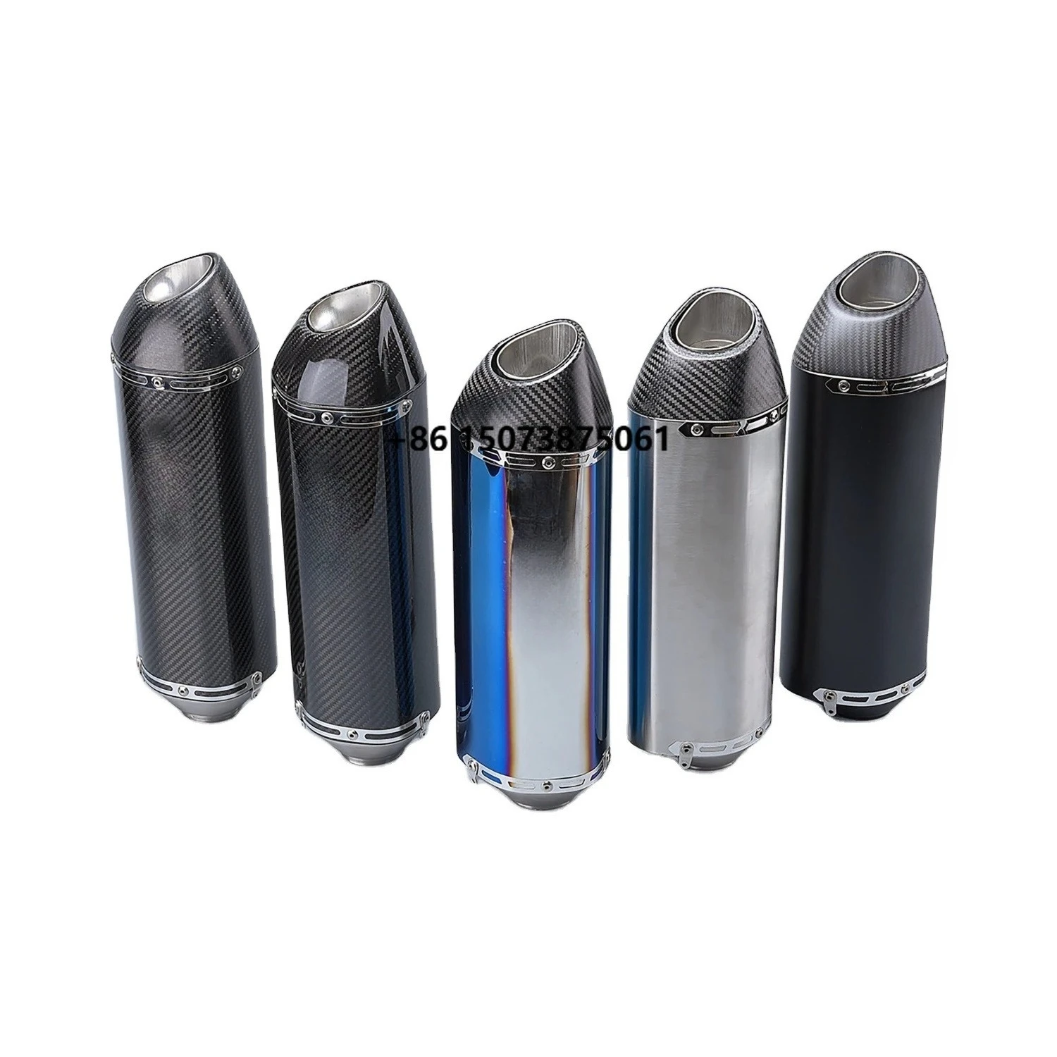 Universal 51MM Motorcycle Exhaust Muffler Yoshimura R77 Exhaust MT09 MT07 R3 ZX4R ZX6R Z400 CBR500 150CC New Carbon Steel