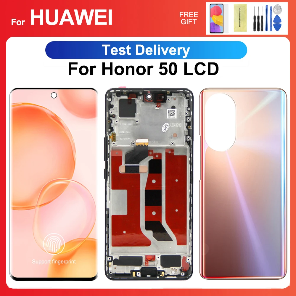 For HUAWEI Honor 50 OEM 6.57\'\'For Honor50 NTH-AN00 NTH-NX9 LCD Display Touch Screen Digitizer Assembly Replacement