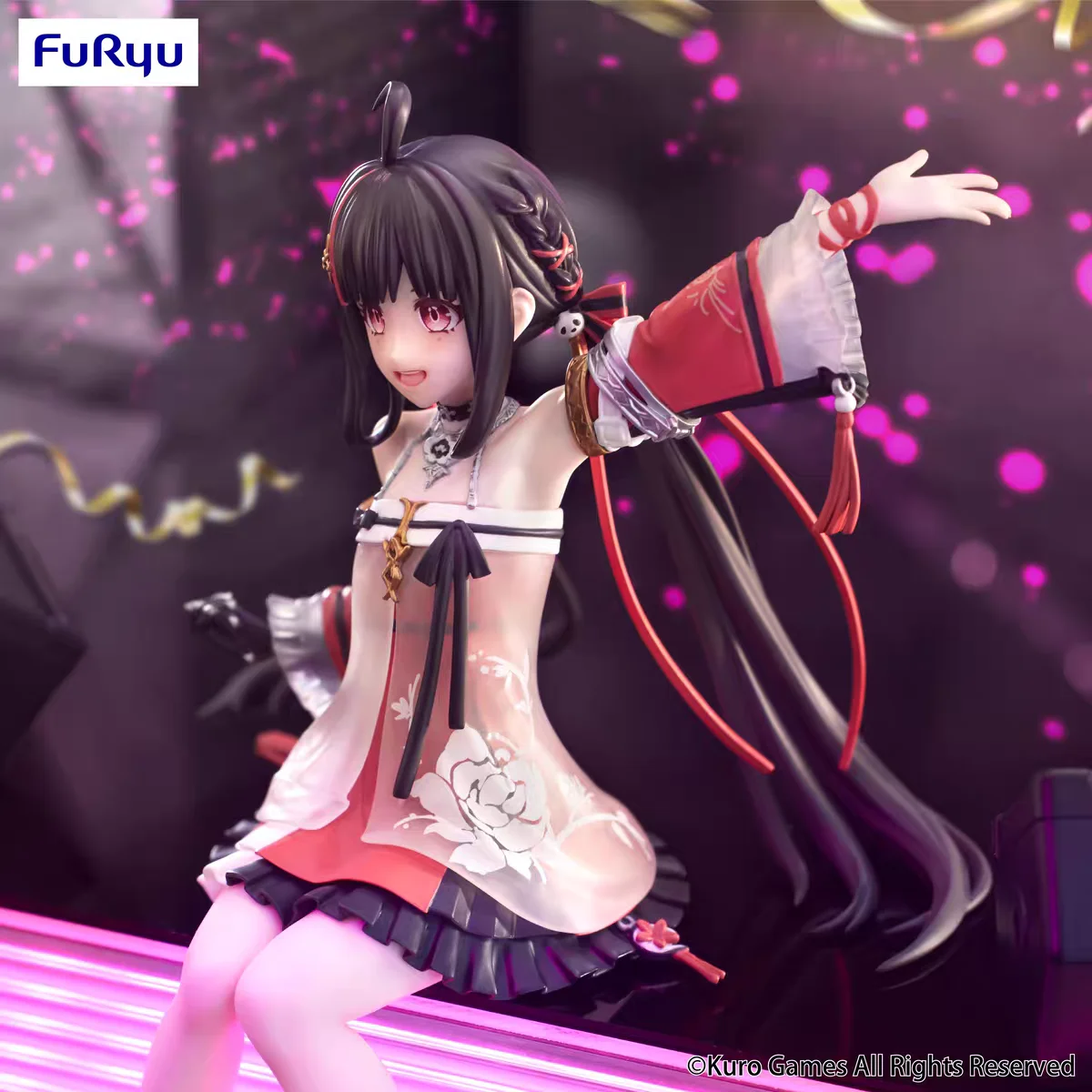 In Voorraad FuRyu Originele GRIJZE RAVEN: PUNISHING Pu Lao Hua Zhong Instant noodle druk PVC Figuur Anime Action Model Speelgoed Gift