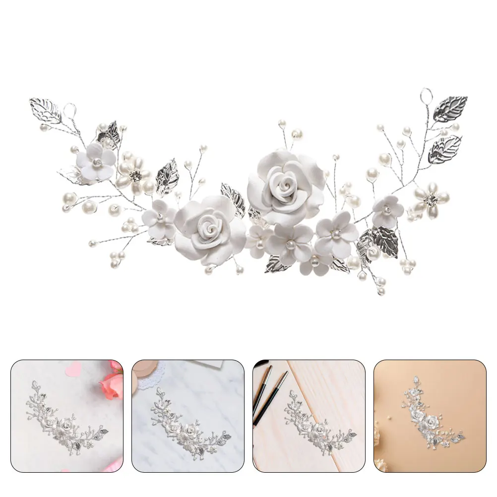

Wedding Pearl Hair Accessories Hairband Headpieces for Bride Headband Bridal Headwear