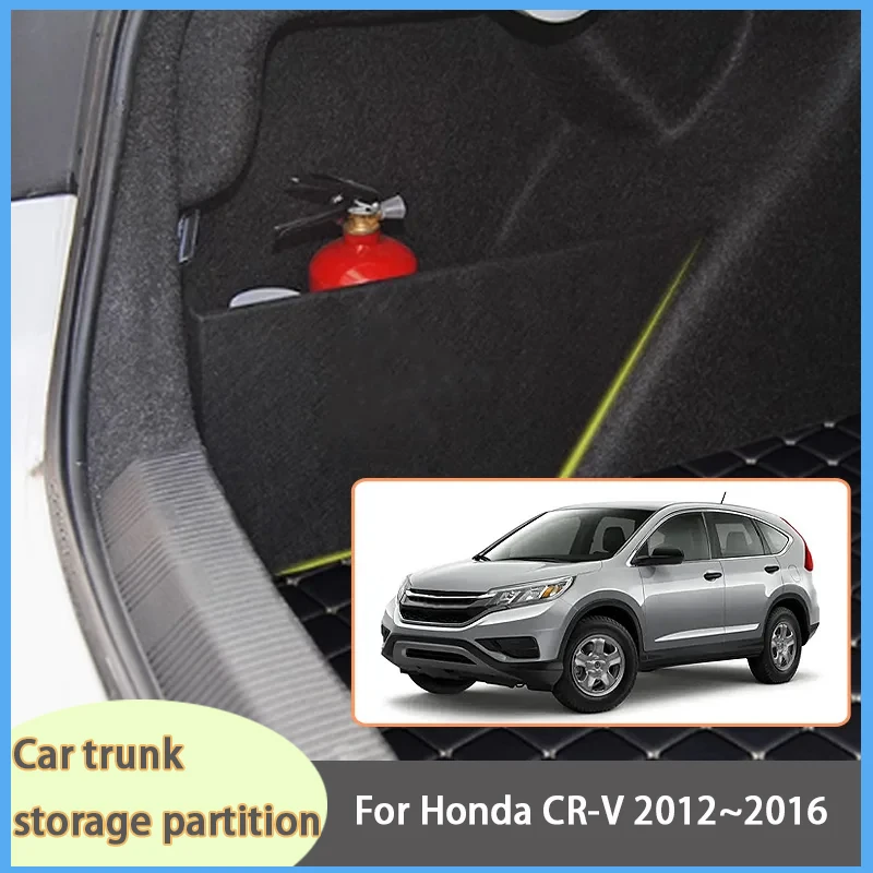 

For Honda CR-V 2012~2016 15 MK4 RM1~4 RM5~6 Car Organizer Trunk Side Partition Trunk Interior Storage Box Parts