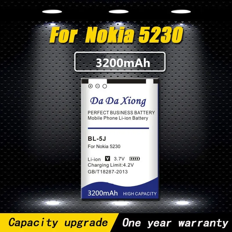 Новый литий-ионный аккумулятор 3200 мАч для телефона Nokia Lumia 520/ 5800XM/5900XM/ 5228/ 5230/ 5232/5233/5235/X6M/ N900