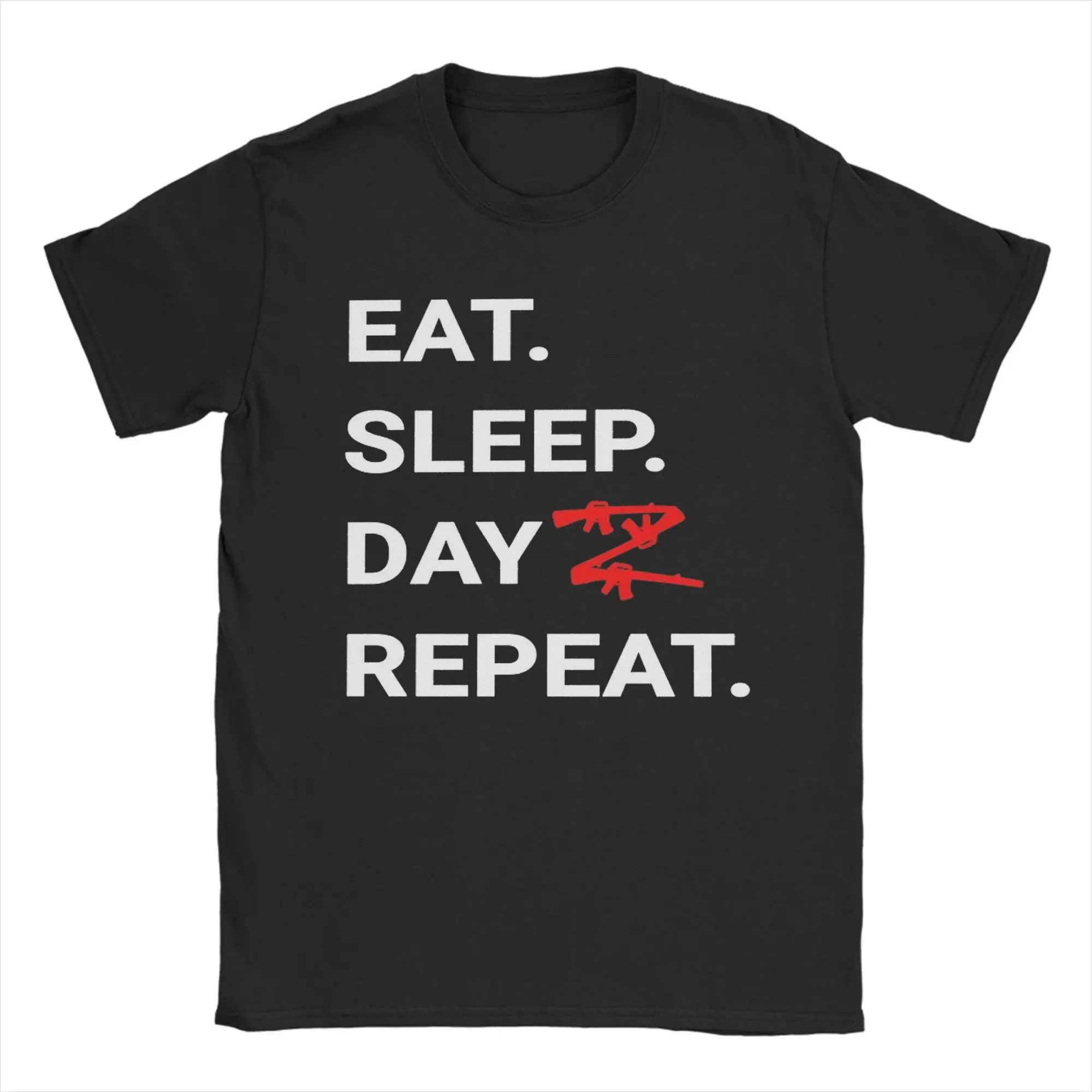 

Мужская футболка EAT SLEEP DAYZ, трендовые летние футболки, уличная одежда с узором, хлопковая одежда больших размеров
