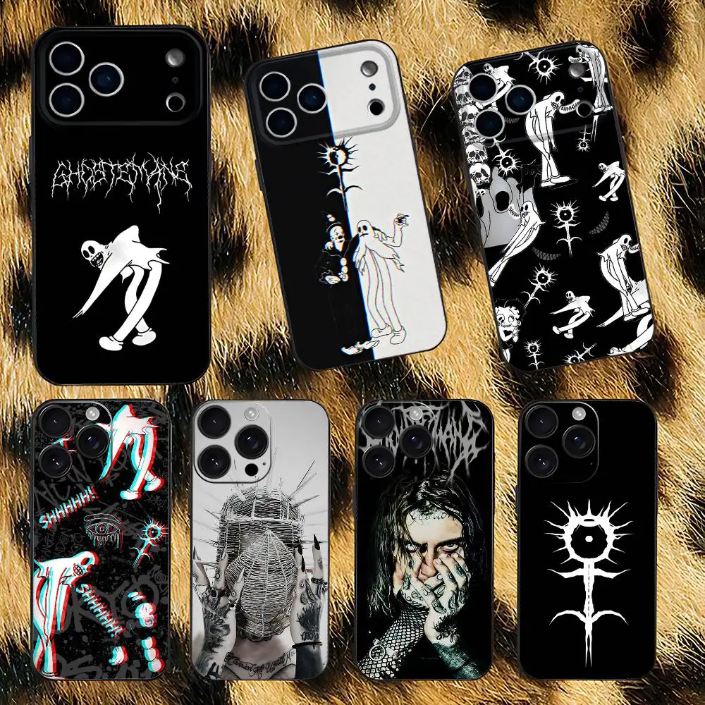 

Rapper G-Ghostemane Phone Case For iPhone 17,16,15,14,13,12,11,Pro,XS,Max,XR,Plus,E,SE4,Mini Black Soft Cover