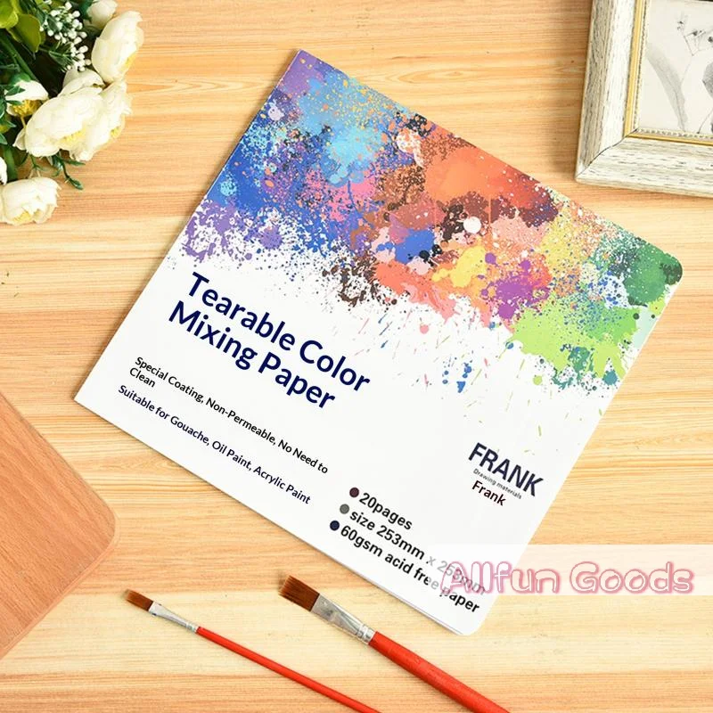 Artist Disposable Tear-Off Palette Paper Paint Palette Plate For Artist Gouache Acrylic Oil Painting Watercolor Art Supplies