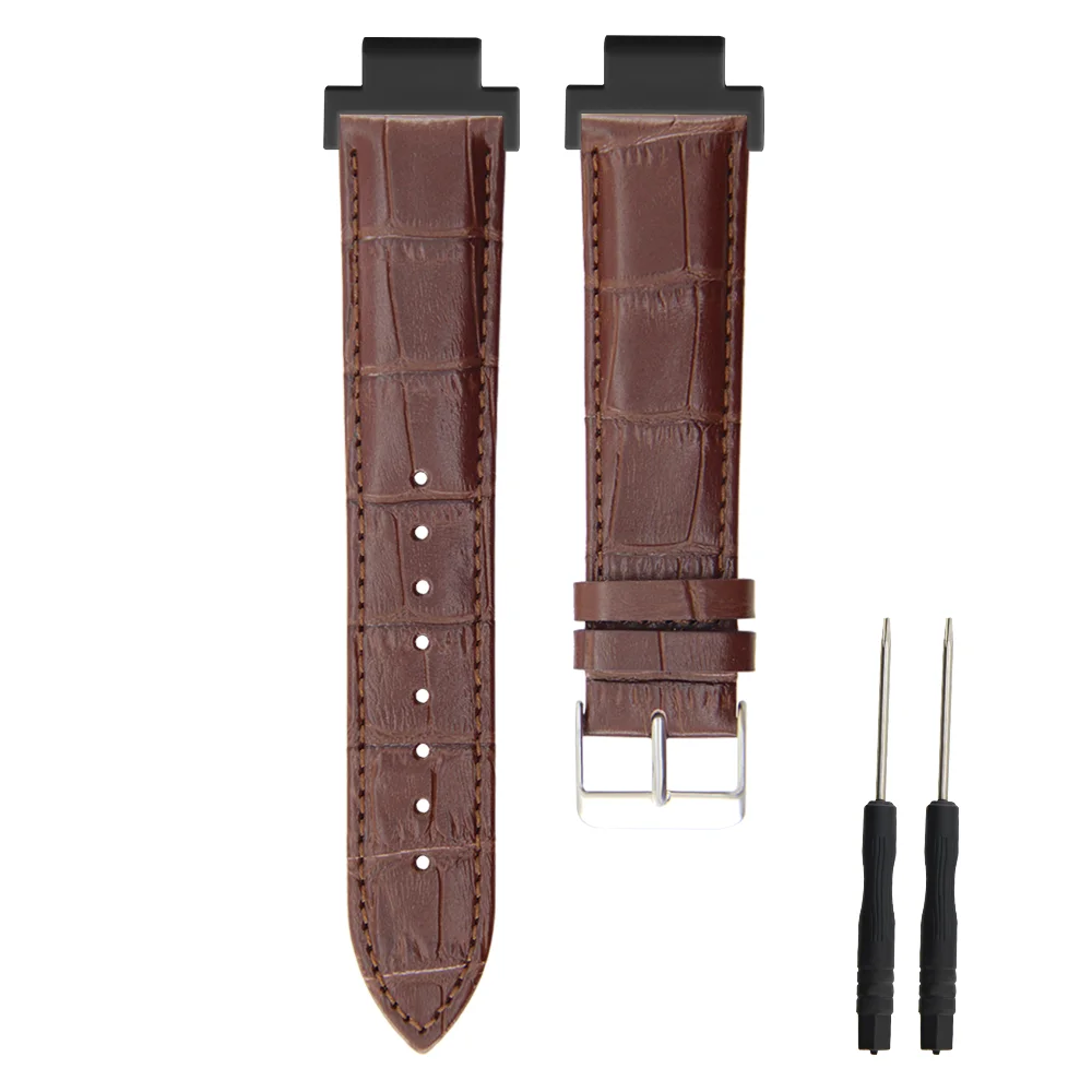 

Real Leather Watch Band For Garmin Watch 235 Quick Release Lightweight Replacement Adjustable Sport Smart Watch Strap Men Women