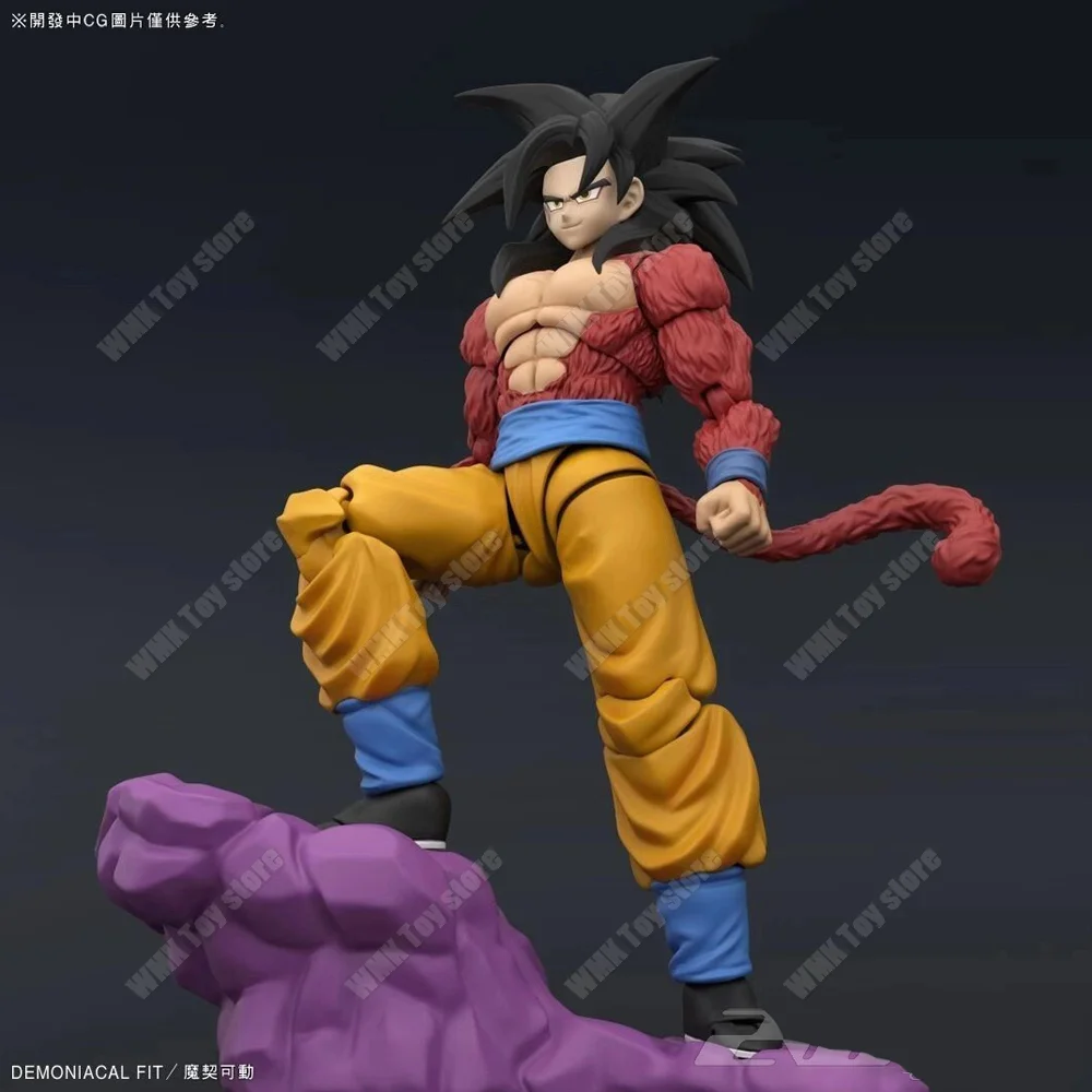 Pre-order Dragon Ball Demoniacal Fit SHF Super Saiyan 4SSJ4 Son Goku Figuur Ongetemde Power Anime Actiefiguren model Speelgoed