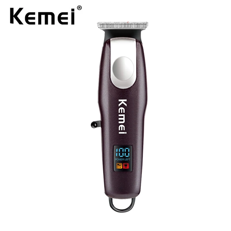 

Kemei Bald Head Hair Cutting Machine Professional Cordless Hair Trimmer USB Rechargeable Electric Barber Hair Clippers for Men