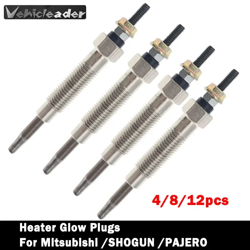 4/8/12pcs Diesel Heater Glow Plugs For Mitsubishi /SHOGUN /PAJERO /2.8 /4M40T /4M40 /GP5501/Gp7554 Car Modification Accessories