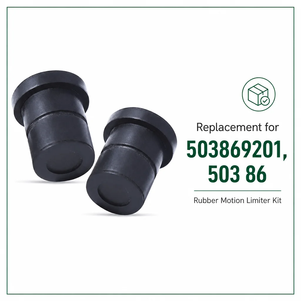 2PCS Rubber Motion Limiter Kit for Husqvarna 340 345 350 351 353 357 359 455 460 461 Chainsaw, OEM 503869201, 503 86, Saw Parts