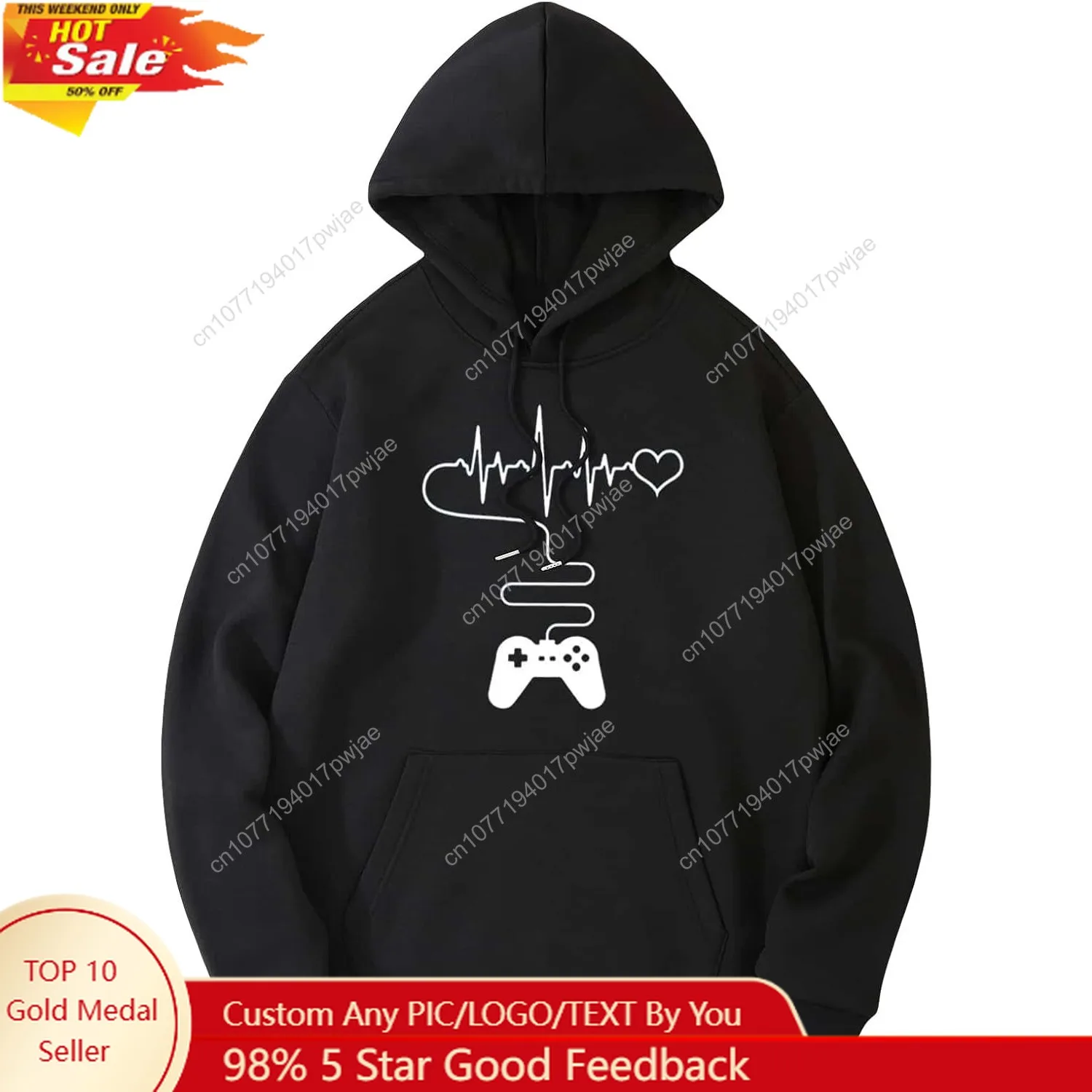 

SHENHE Men's Graphic Drawstring Pullover Hoodies Long Sleeve Hooded Sweatshirt Tops