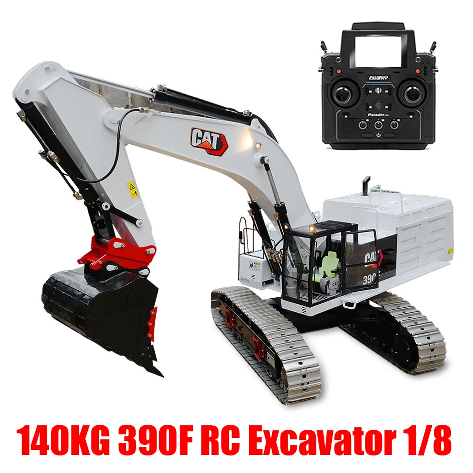 390F RC Escavatore 1/8 Motore Brushless Escavatore Idraulico Modello Crawler Full Metal Ingegneria Veicolo RC Auto Aldult Giocattolo