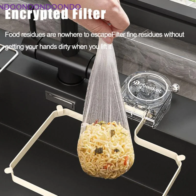 

Kitchen Sink Filter Drain Rack Disposable Food Waste Holder Permeable Mesh Bag for Home Cooking Prep Cleanup