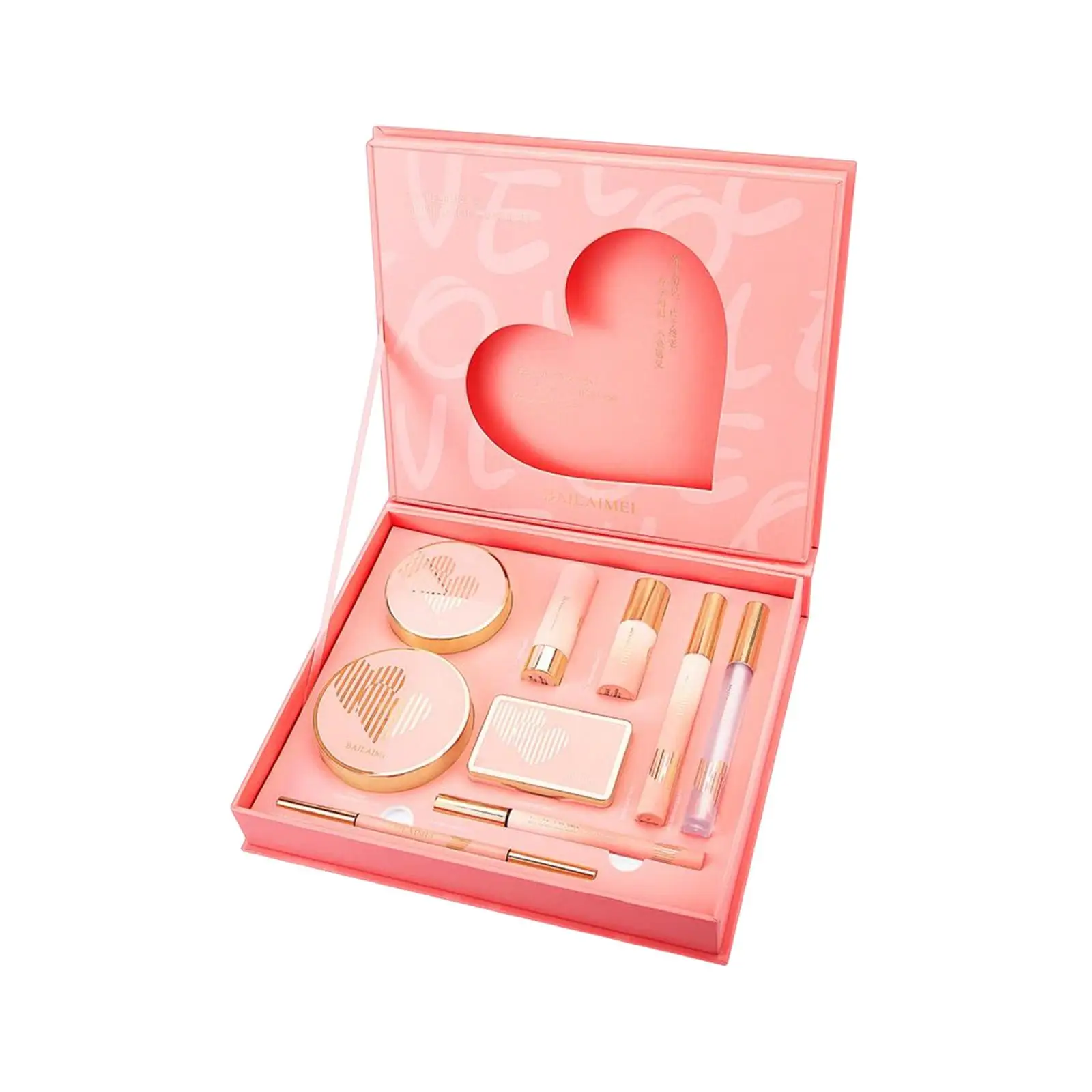 9 Stück volle kosmetische Palette Make-up-Set Geschenk box erröten Tanabata Valentinstag