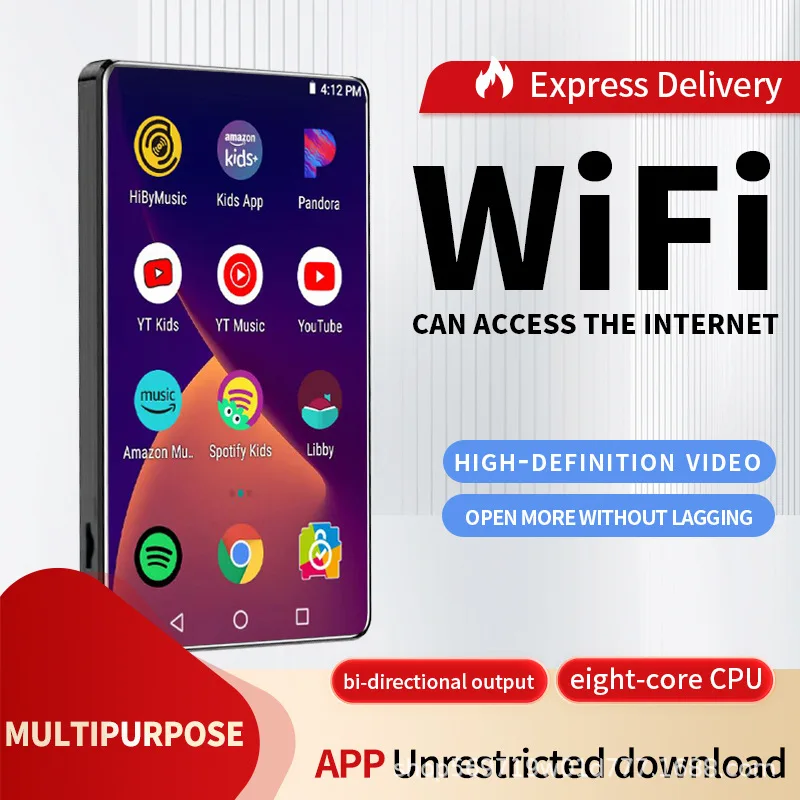 

Cross-border Monopoly Factory Wholesale Mp4wifi Wireless Portable Mp5 Bluetooth External Playback Mp3 Music Player