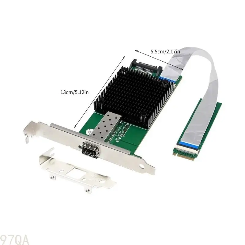 97QA M.2 Port Port Fiber NIC M.2 Fiber LAN Card تعزز أداء الشبكات PCIe