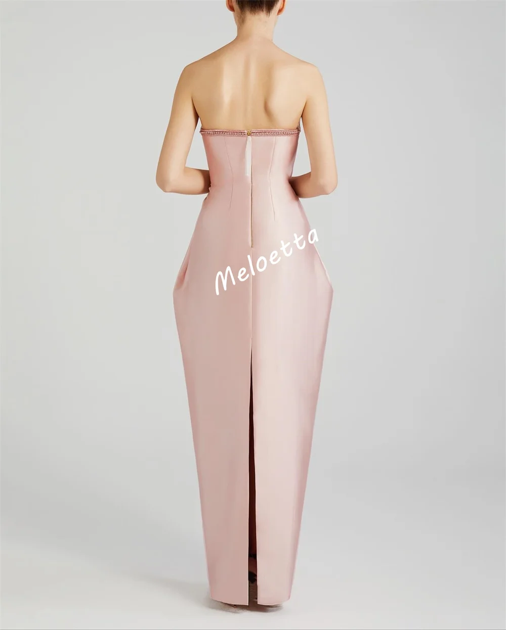 Customized Temperament Evening Dress With Pockets Strapless Long Dresses Bespoke Occasion High Quality Party Gown Glitter