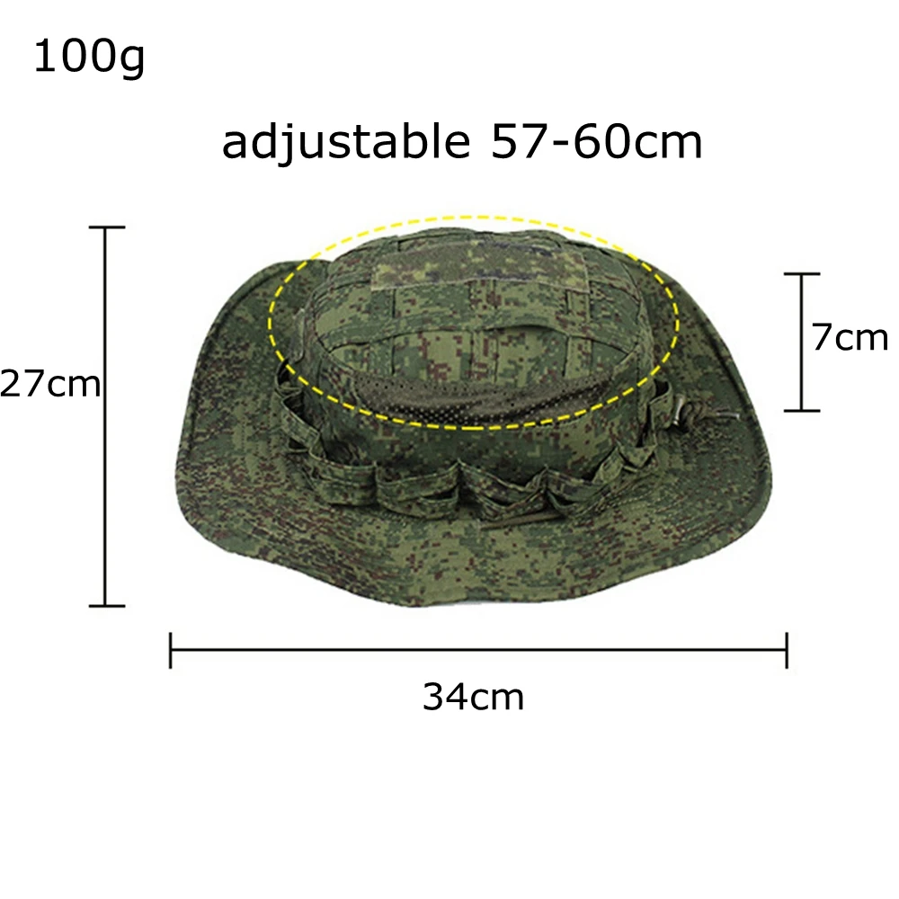 Men's Tactical Boonie Hat Breathable Packable Sun Hat for Hunting, Hiking, Fishing, Shooting, and Outdoor Activities