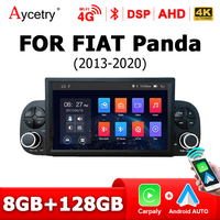 Android 14 Auto Wireless 7'' Carplay Stereo autoradio For Fiat Panda 2020-2023 Car Radio 2 din Multimedia player Screen 4G LTE