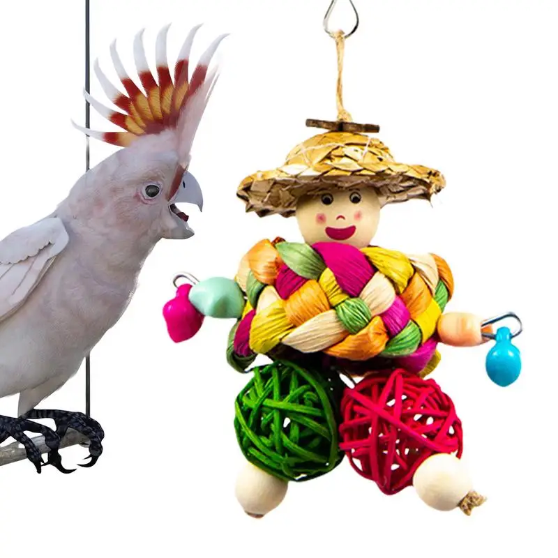

Rich Styling Design Parrot Bird Toys Cage Funny Training Bird Toys Bite Resistant Tearing Toy Pet Toys Parrot Cage Accessory