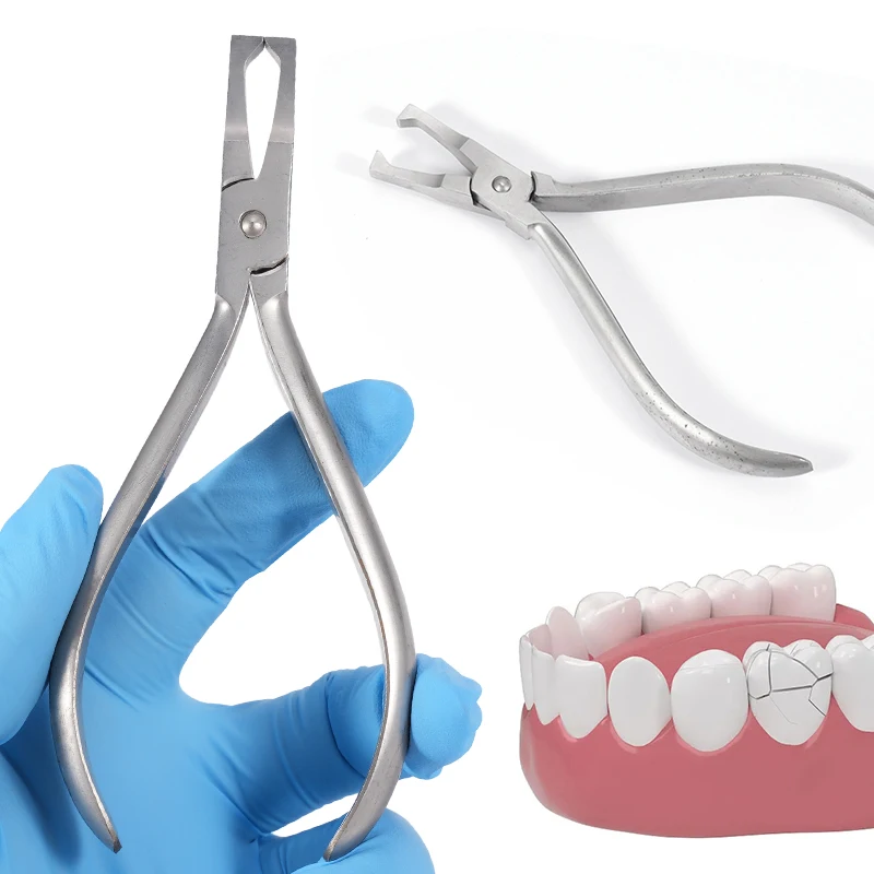 

Щипцы для снятия стоматологического кронштейна для передних зубов Ортодонтические щипцы из нержавеющей стали Инструмент для стоматолога