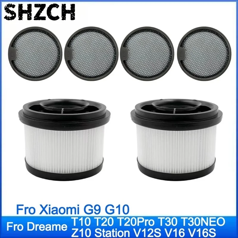 For Dreame T10 T20 T20 Pro T30 T30 NEO V12S V12S R10 Z10,For Xiaomi G9 G10 Parts Accessories Washable Pre Pos Filter