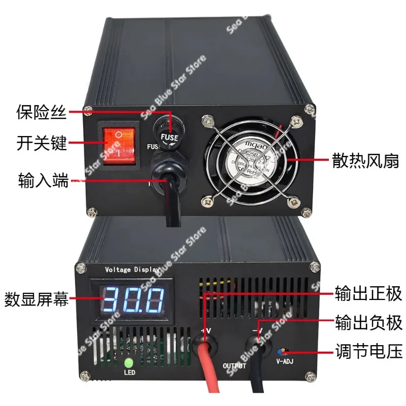 high power digital display fast charging 10A40A20 lithium iron phosphate ternary lithium Lithium battery charger 12V24V36V48V