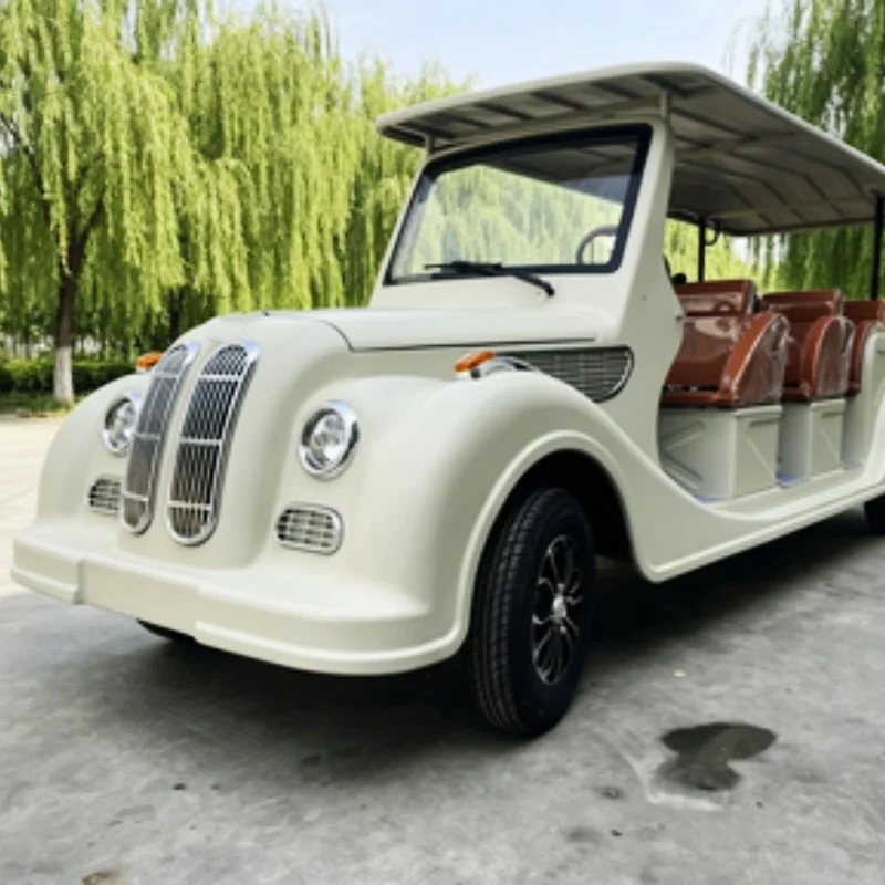 Wholesale Classic Electric Vintage Car Multifunctional Sightseeing Nostalgia Car In Parks And Amusement Parks Free Custom Color