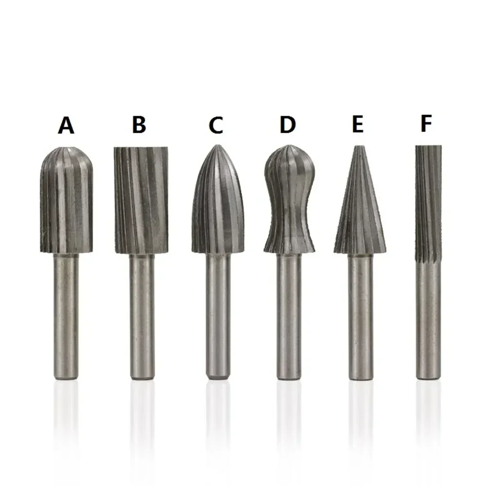 High Speed Steel Rotary Burrs 6mm Shank Router RASPS For Metal Engraving /Grinding  Files