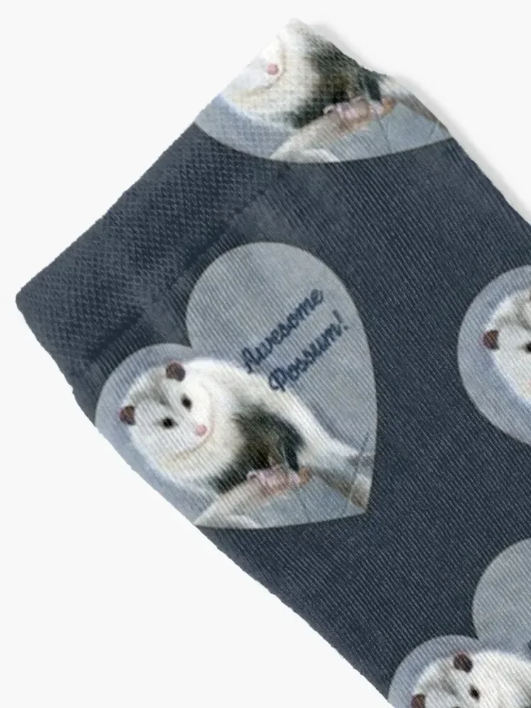 Awesome Possum! Original wildlife artwork. Socks gym Wholesale kawaii happy Socks Male Women's