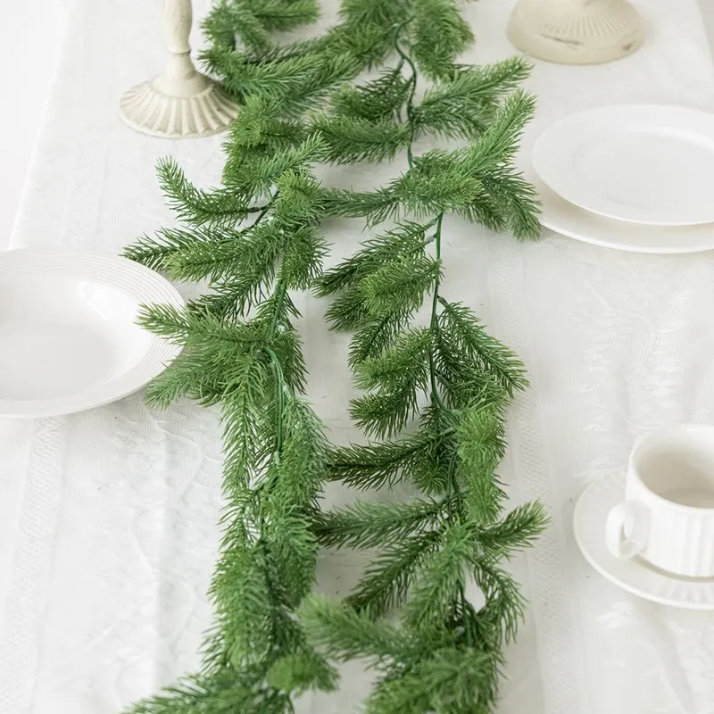 72 Mesh-Kiefernnadeln, künstliche Pflanzen, Weihnachtsbaumdekoration, Grasranken, Spieße, für Garten, Zuhause, Hochzeit, Fotografie-Requisiten – Detail 18