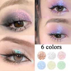 Monochrome Glitter Eyeshadow Palette Long Lasting Pearlescent Highlighter Powder Shimmer Eye Shadow Cosmetics Women Makeup