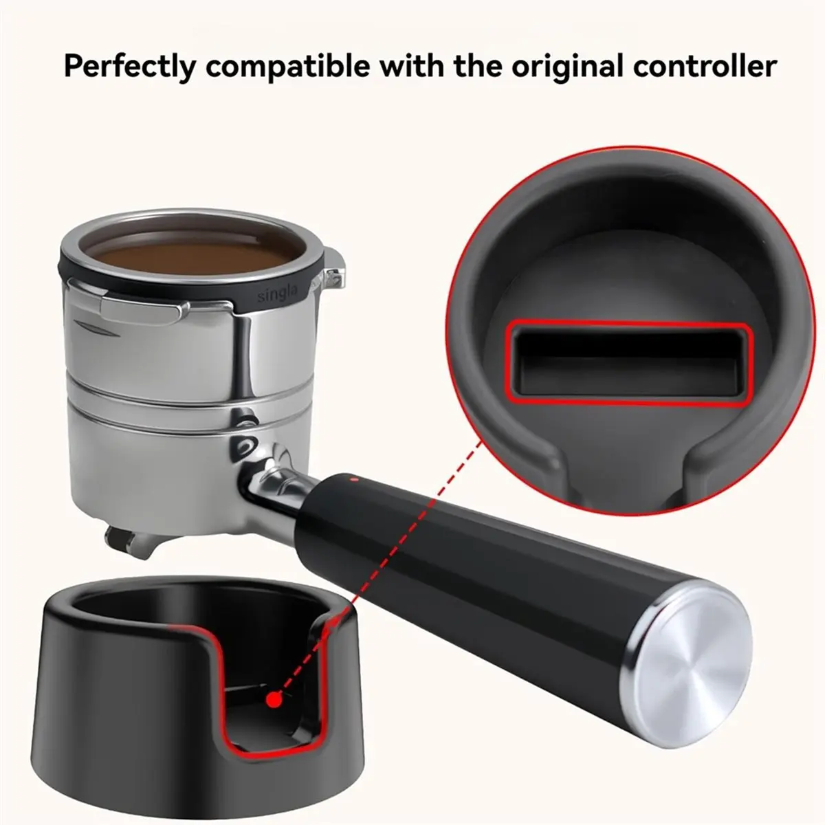 Top For Ninja ES601 ES655 ES701 Coffee Handle Tamper Holder Portafilter Funnel Anti-Slip Mat Espresso Machine Tool Set