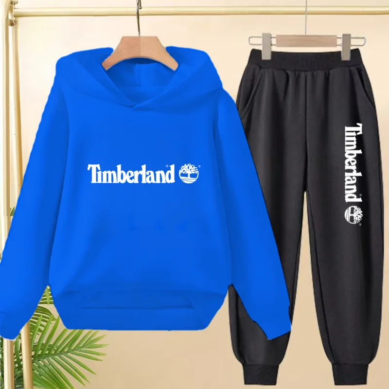 Children Clothing Autumn Winter Hoodie Coat Sweatshirt Top+Trousers Boys Girls Toddler 3-12Yrs Casual Kids Charming Pullover Set