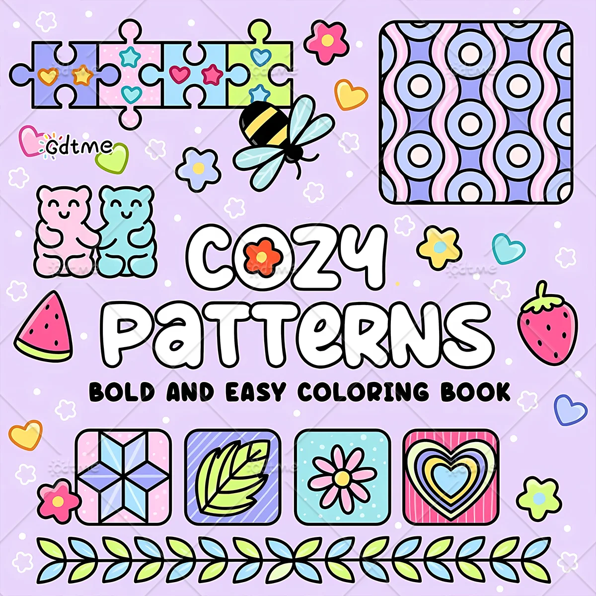 Comfortpatroon kleurboek voor volwassenen en kinderen Uniek boek voor ontspanning Verbeterd papier voor comfortabel kleuren Perfect cadeau