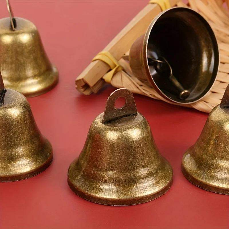 5 unids/set engrosado 38mm/1,5 pulgadas bocina Retro campana de apertura campana redonda sonido fuerte y nítido campana de Navidad