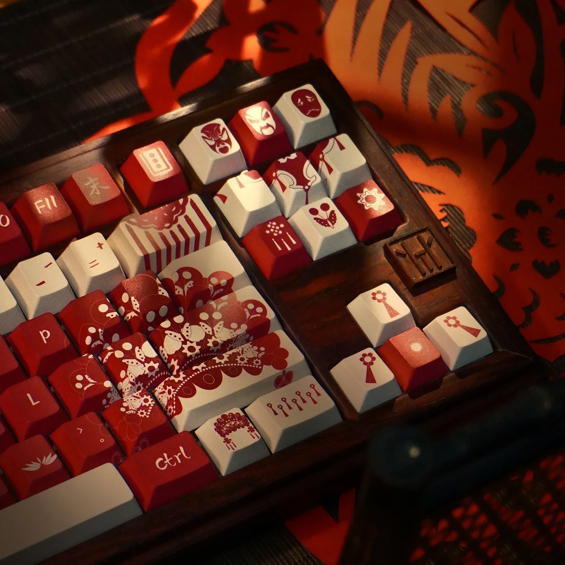 

Keycap Peking Opera five-sided sublimation 140 keys new original height PBT material mechanical keyboard