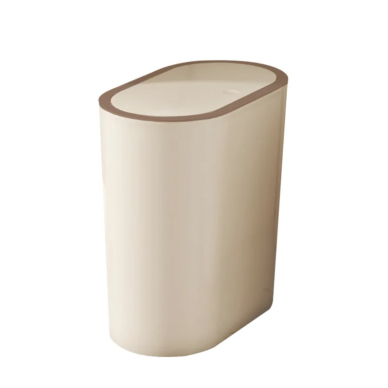 Trash Can Household Large-sized High-looking Trash Can Bathroom Deodorant Large-capacity Slotted Trash Can