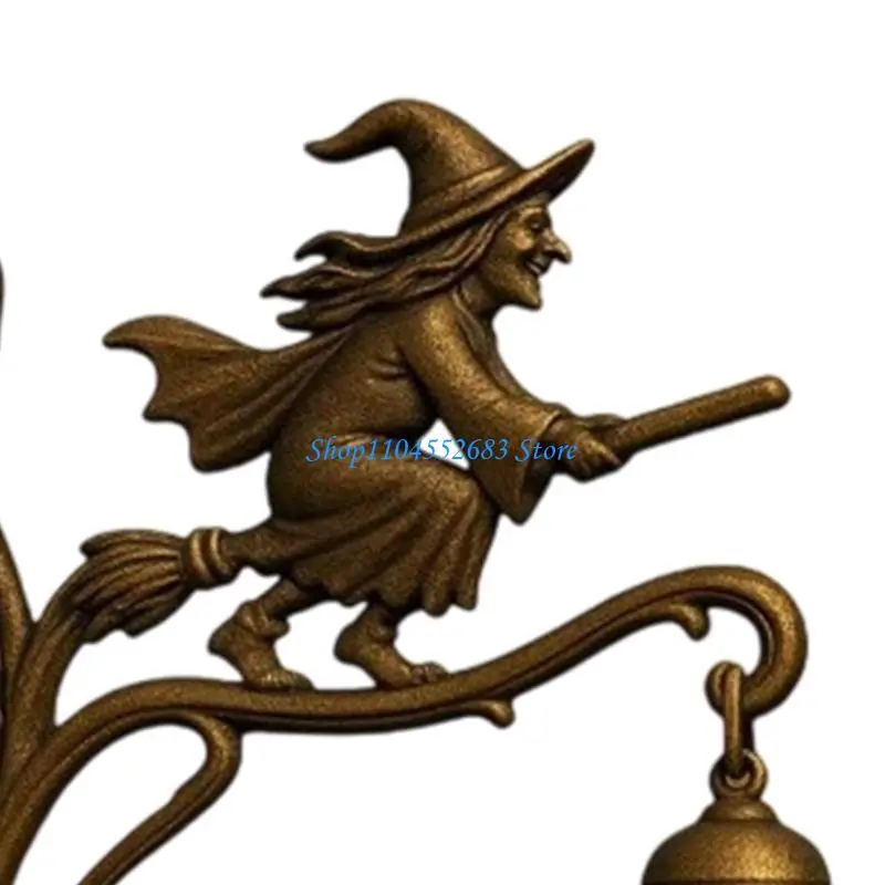 

Y6GD Mysterious Witchcraft Entry Chimes Handcrafted Resins Door Ornaments Easy Installation