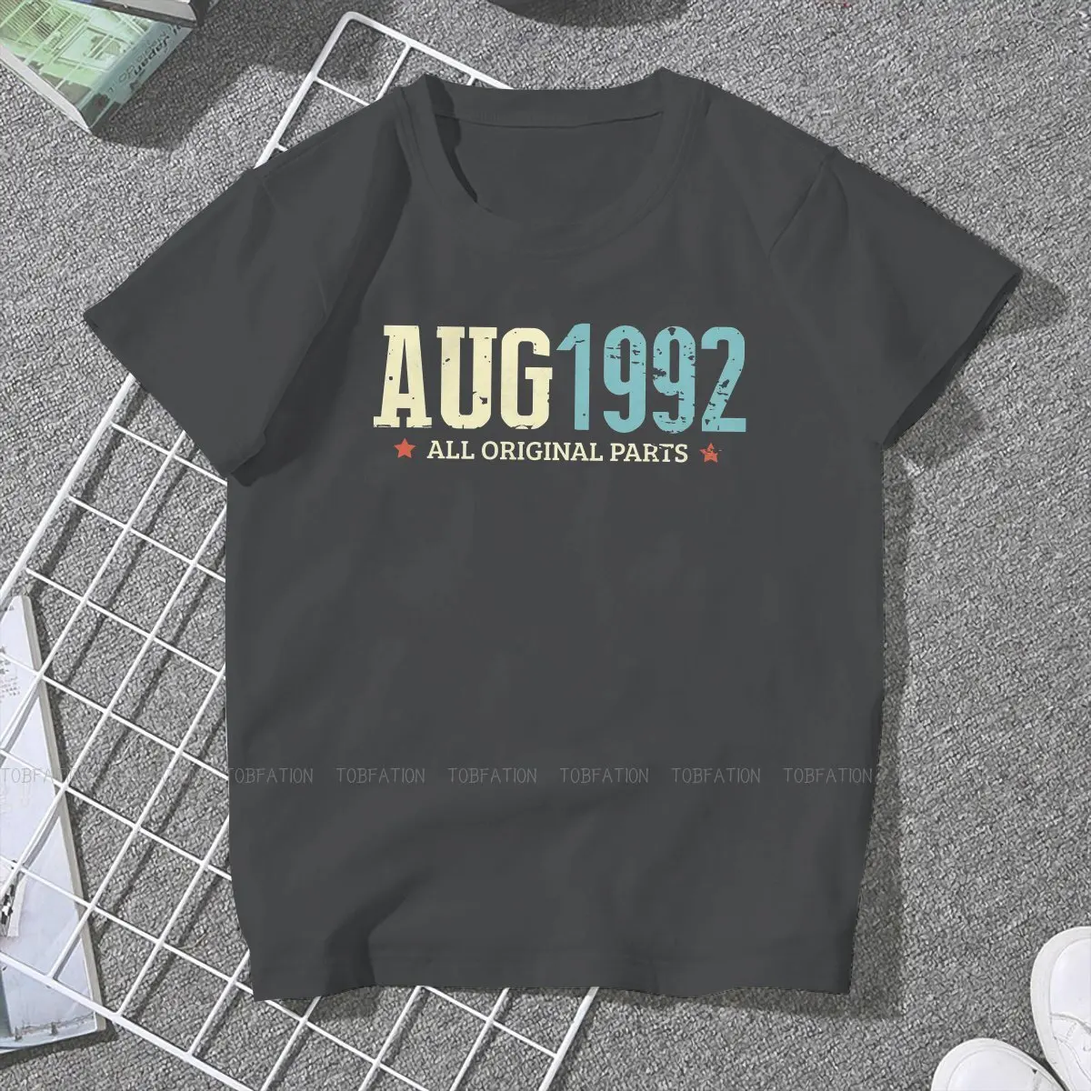 1992 2022 30 Years Old Crewneck TShirts Funny August  Original Parts Vintage 30th Birthday Gift Print Woman's T Shirt