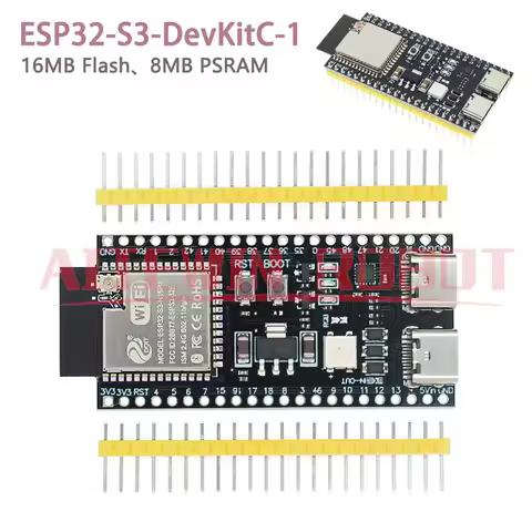 ESP32-S3 Development Board 2.4G Wifi Module for Arduino ESP IDF ESP32-S3-WROOM-1 N16R8 44Pin Type-C 16MB Flash 8M PSRAM ESP32 S3