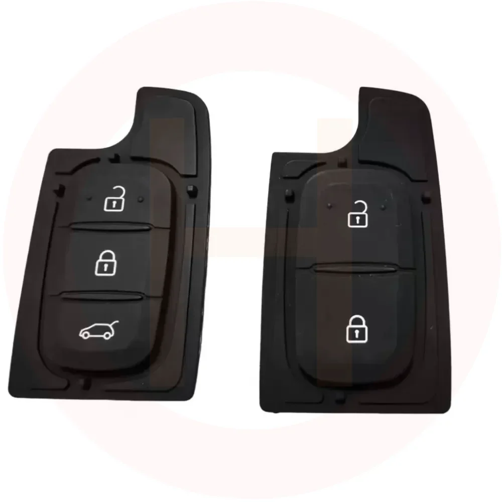 For Renault Cilo Duster Captur Twingo Kwid Espace Arkana Filp Key Shell Blank Remote Case Cover 2 3 Buttons Rubber Button Pad