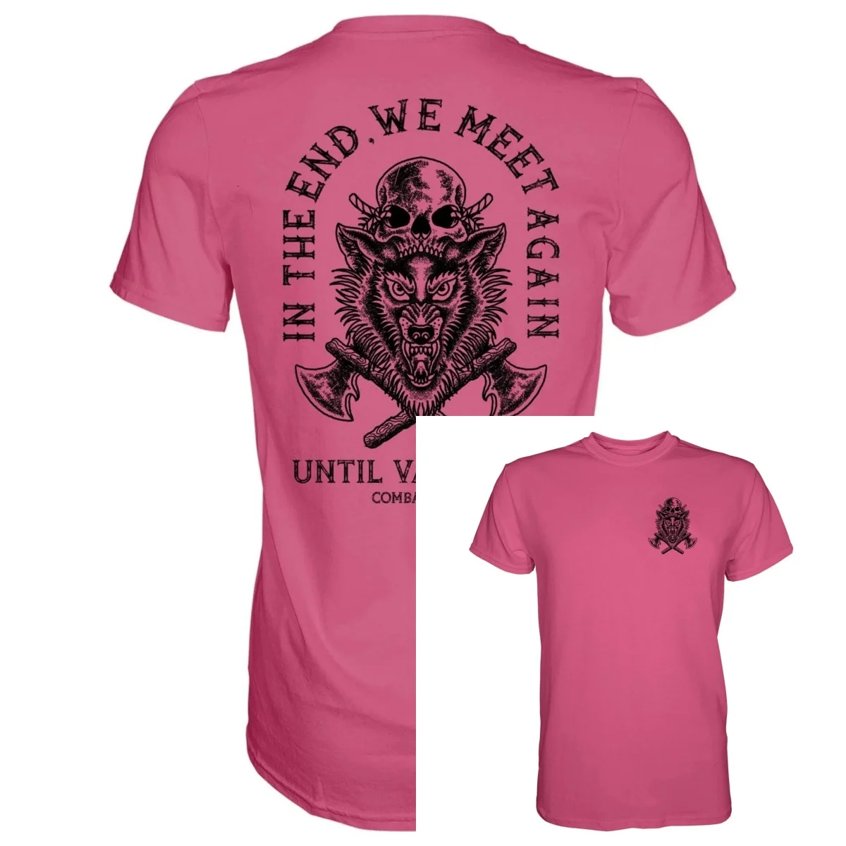 2026 In The End We Meet Again Unit Valhalla Men's T-Shirt - Combat Iron Military T-shirt - Suitable for Sports Wear Pure Cotton