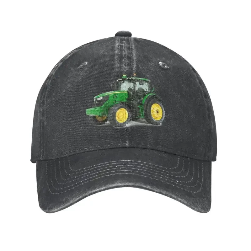 Classic Cotton Tractor Baseball Cap for Women Men Adjustable Heavy Machinery Dad Hat Outdoor