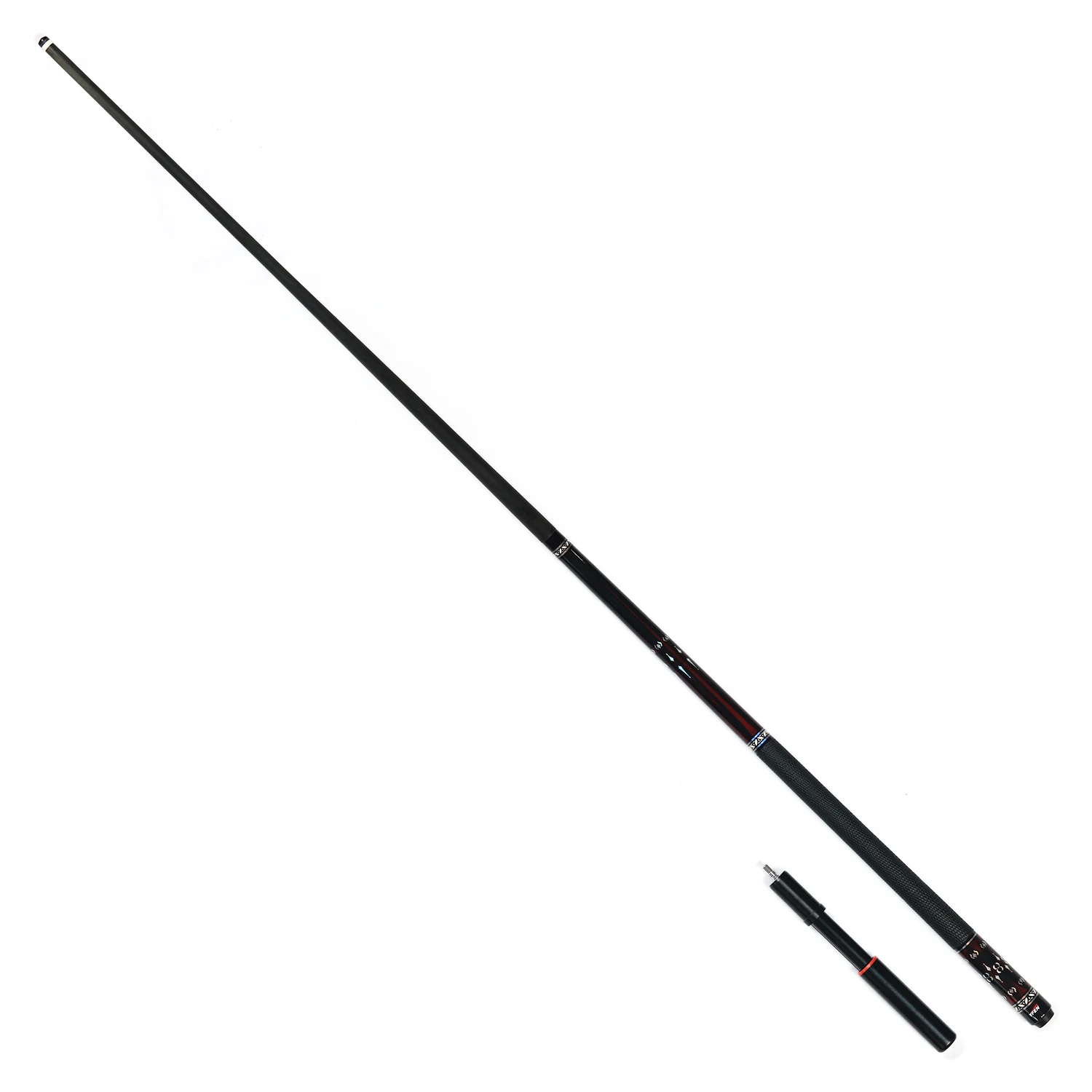 YFEN M2-S 1/2-pc Kohle faser Graphit Neun-Ball Billard Pool Queue-Stick mit Leder griff und Mini-Hintern. Erweiterung