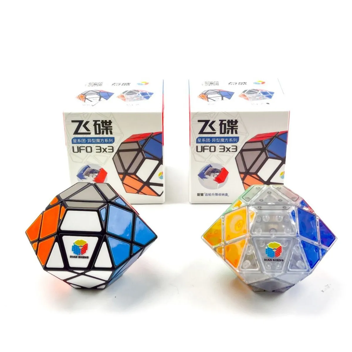

New Diansheng UFO Diamond 4Jiao 6Jiao Balck | Transparent Irregular-shaped Cube Children's Educational Toy