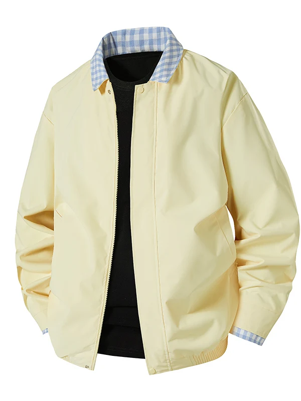 

Wassup Nuraya 2022, весенне-осеннее клетчатое джинсовое пальто в американском стиле ретро, свободное длинное ветрозащитное пальто из полиэстера све