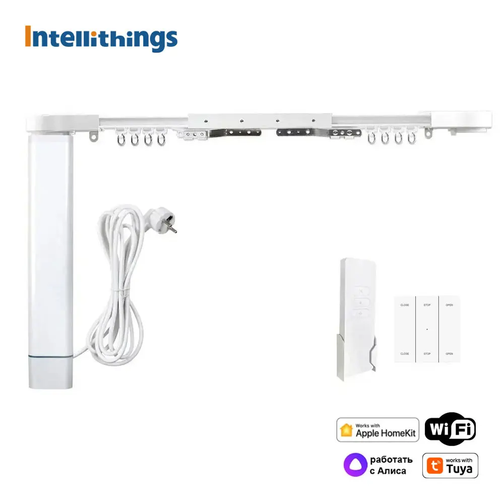 Zemismart Homekit WiFi Smart Electric Curtain Motor with Custom Sliding Track Work with Tuya Alexa Google Home Yandex Alice